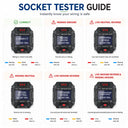 Outlets Testor LCD Digital Socket Tester UK Plug Voltage Wiring Fault Detector RCD Test Ground Neutral Polarity Check 90-250V