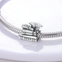 Silver Plated Charm Graduation Books
