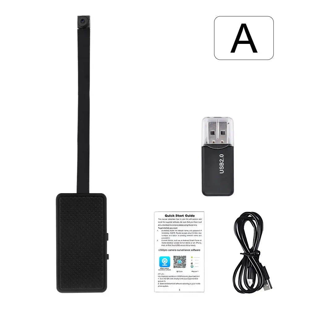 DIY HD 1080P WiFi Mini Camera Portable Video Recorder Micro Camcorder P2P Wireless Webcam Loop Recording Support Remote Viewing