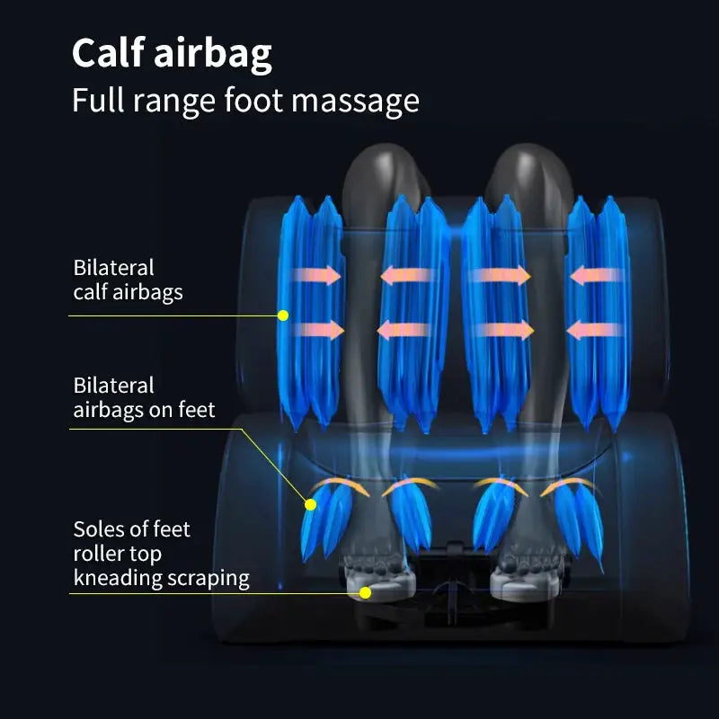 Luxury Shiatsu Massage Chair Foot Spa Sl Track Full Body Massage Seat Zero Gravity Massage Chair