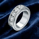 Starry Sky Moissanite Silver Ring
