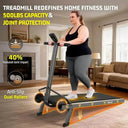 Adjustable Incline Walking Pad With Handle Non Slip Grip 500 Lb