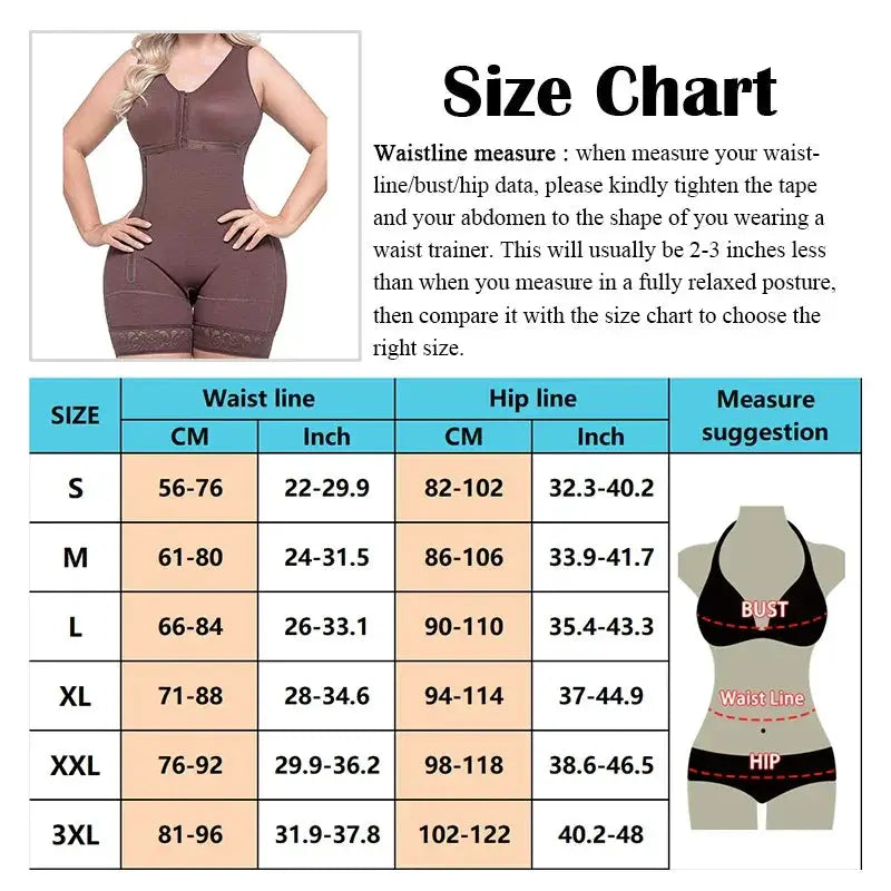 Colombian Faja Bodysuit Postpartum Shapewear Slimming