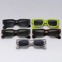 Unisex Retro Square Sunglasses with UV400 Protection Style