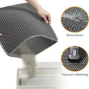 Double-layer Non-slip Cat Litter Mat Hygienic Durable Solution