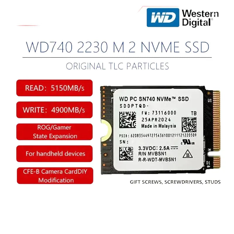 WD NVMe SSD - For Steam Deck — product view 1