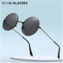 Trendy Retro Round Metal Sunglasses for Men and Women