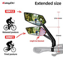 Crystal Clear Cycling Mirror for Enhanced Safety Ride