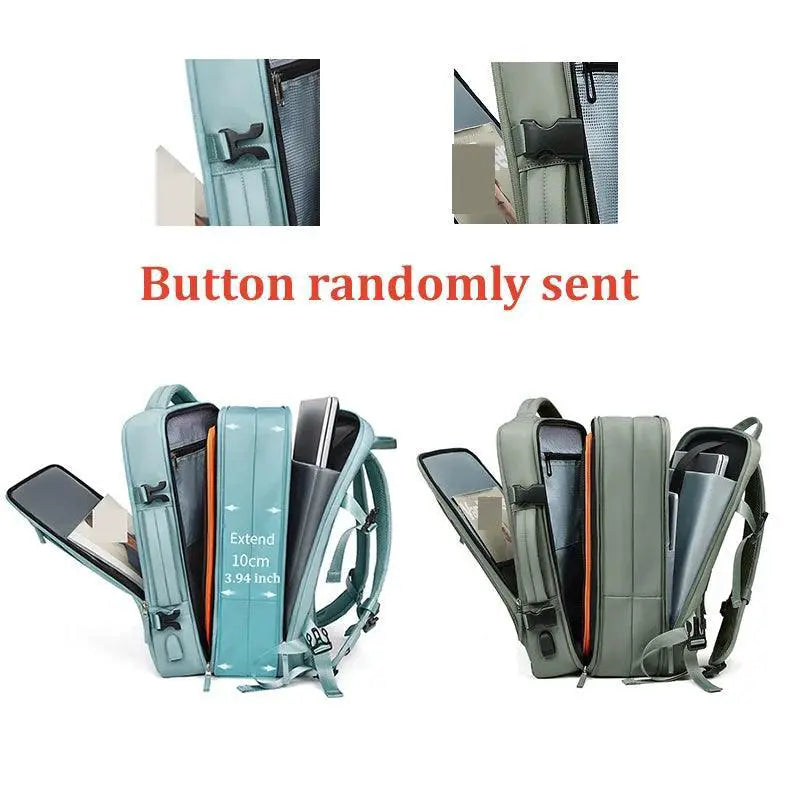 Versatile 39L Waterproof Travel Backpack With USB Charging