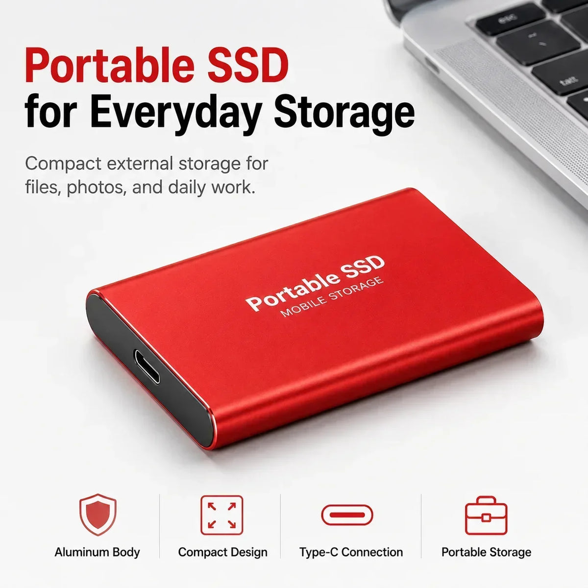 USB-C Laptop Portable SSD