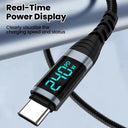 240W Braided Type C Fast Charge Cable