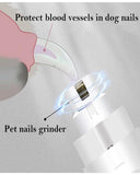 Electric Pet Nail Grinder for Precise Grooming Dogs Cats