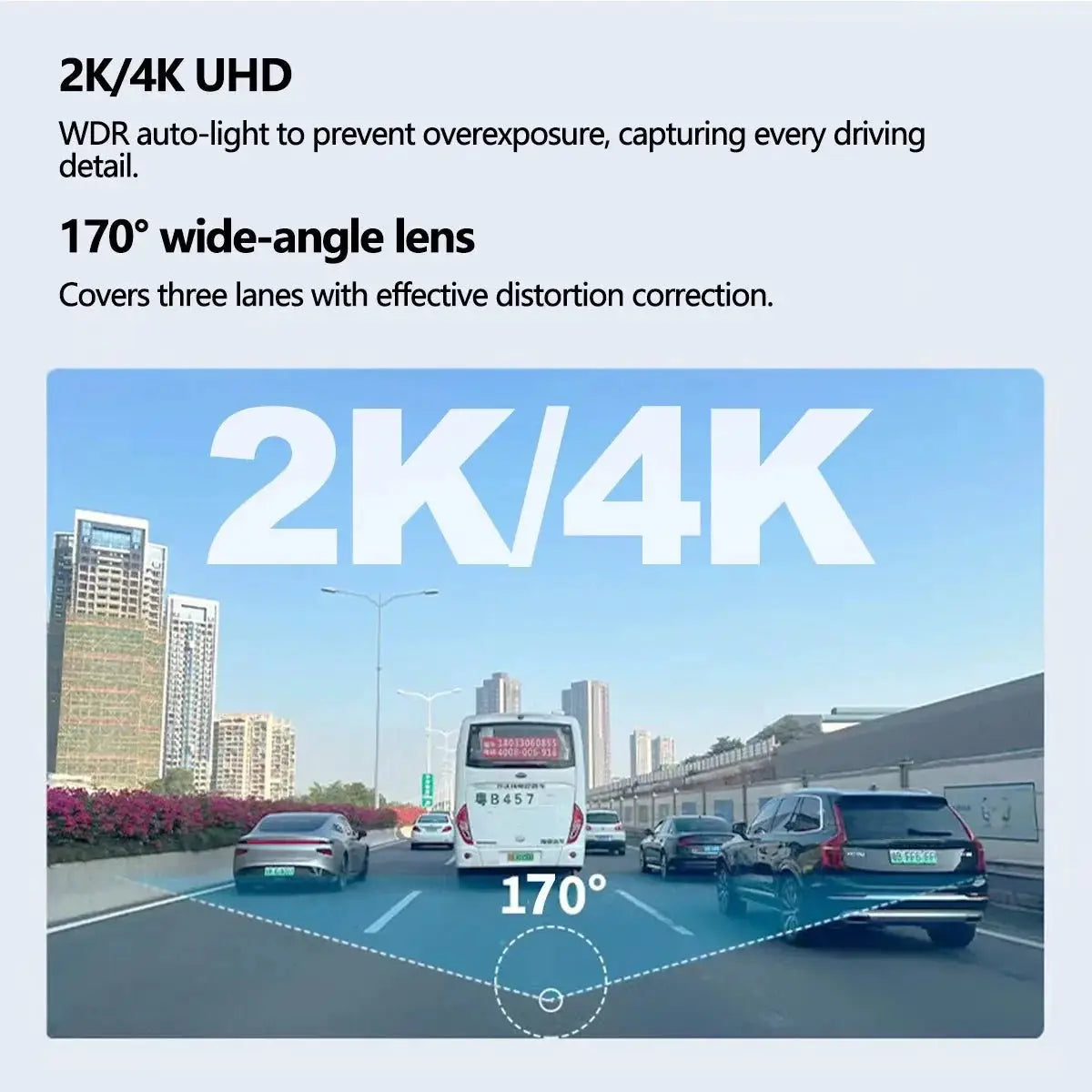 4K WiFi Dash Cam For Car Front Camera 24H Parking Monitor Black Box - stepyours.com
