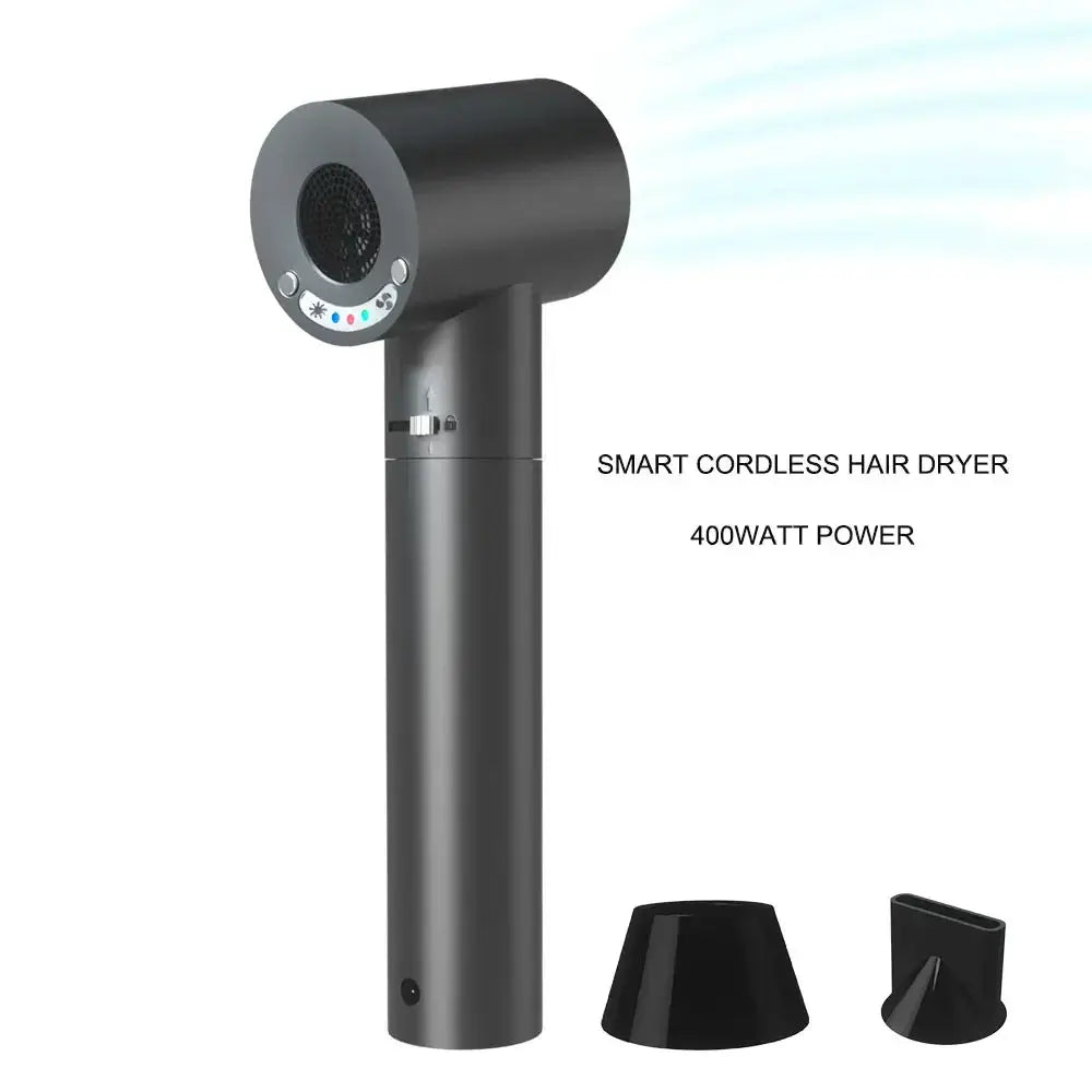 Portable Cordless Hair Dryer With USB Port Detachable Battery