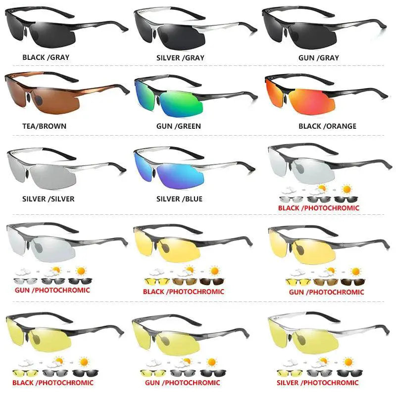 Men's Aluminum Polarized Photochromic Driving Sunglasses