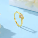 Sterling Silver Ring Sun Moon