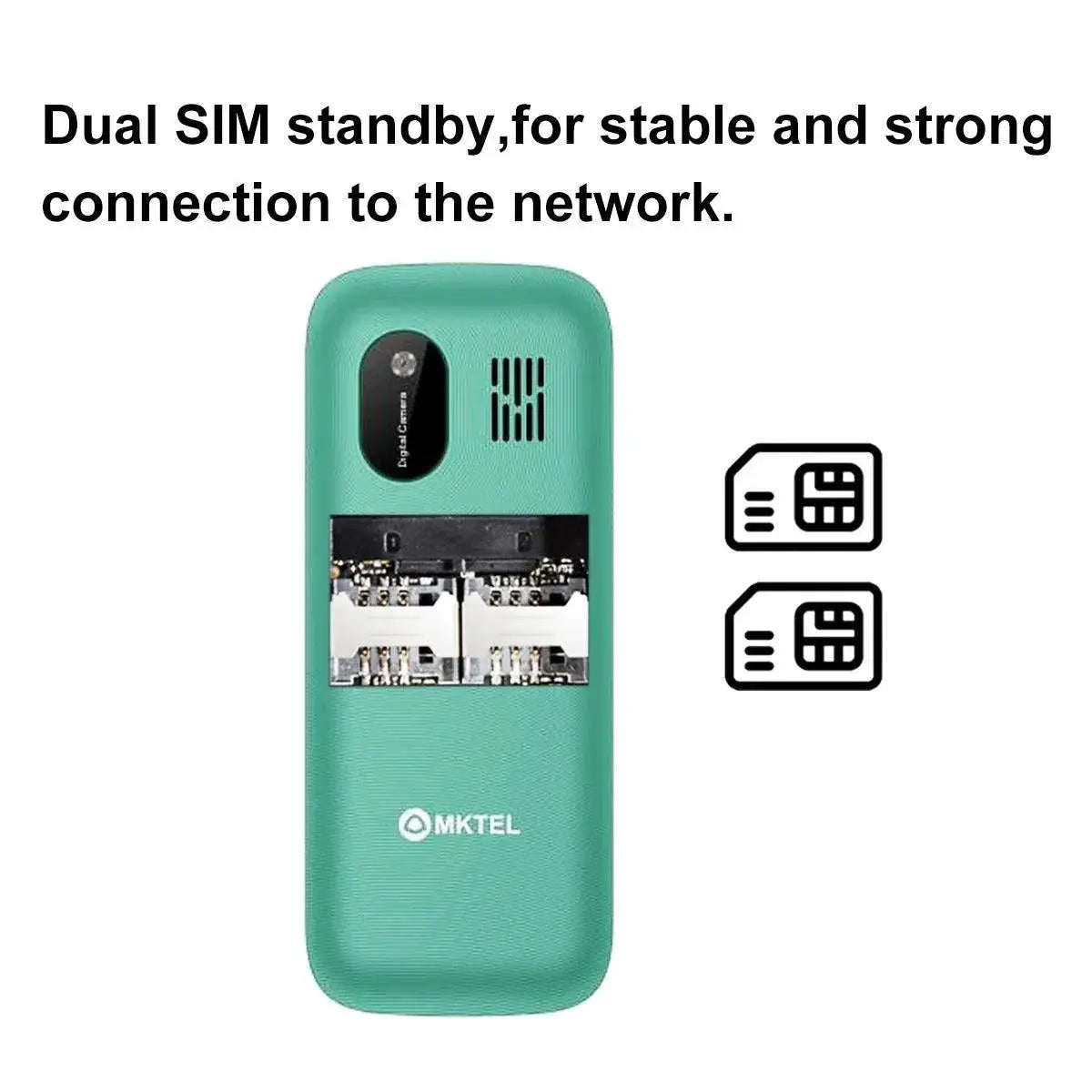 MKTEL Feature Phone 1.77 Inch Display 800mAh Battery