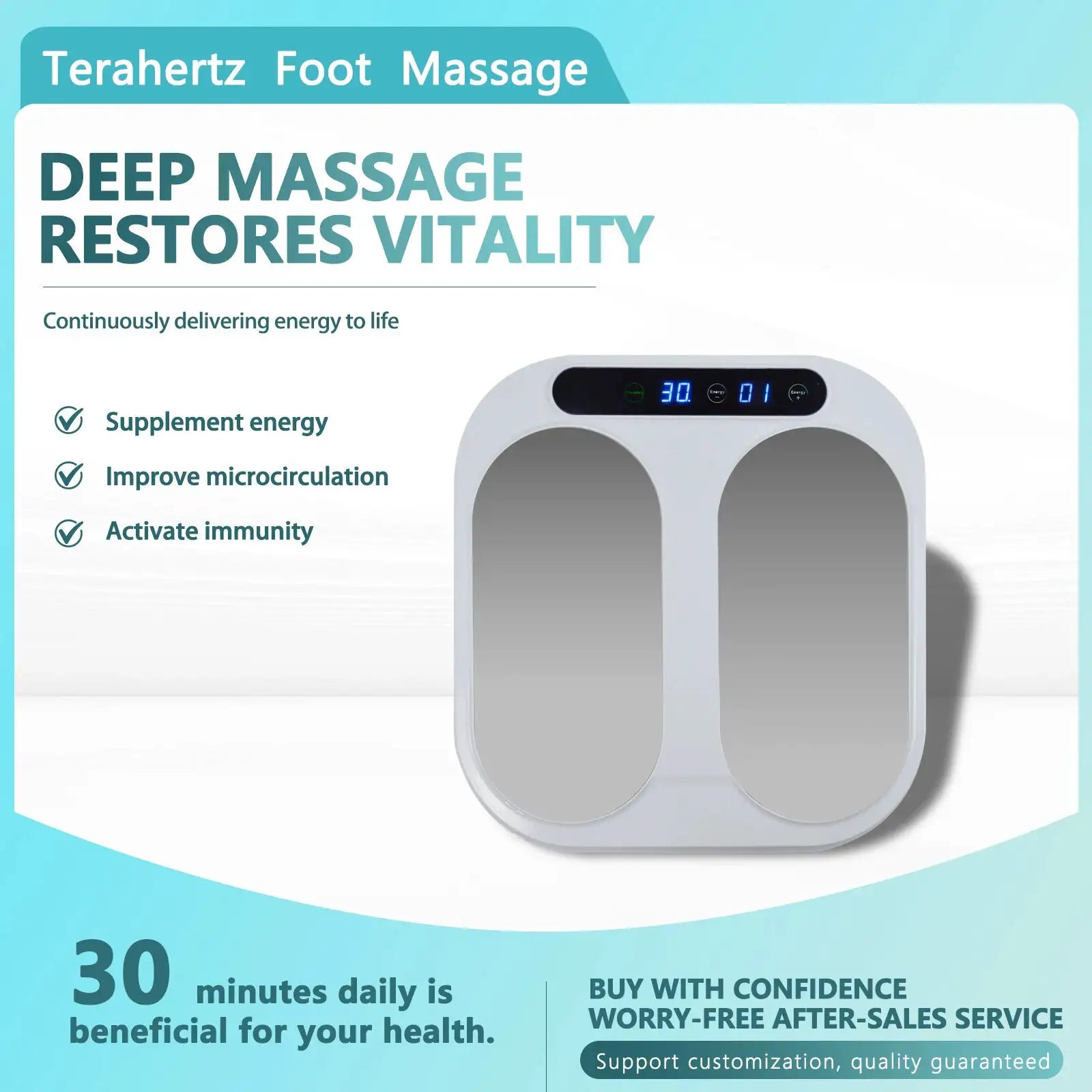 Terahertz P90 plus+ Foot Massager Laser Terahertz Blood Circulation Machine Pain Relief Device for Foot Dampness Dispelling