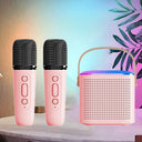 Portable Bluetooth 5.3 Speaker System With 2 Wireless Microphones