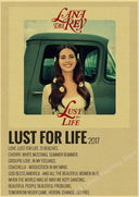 Lana Del Rey Retro Kraft Paper Music Album Poster Vintage Decor