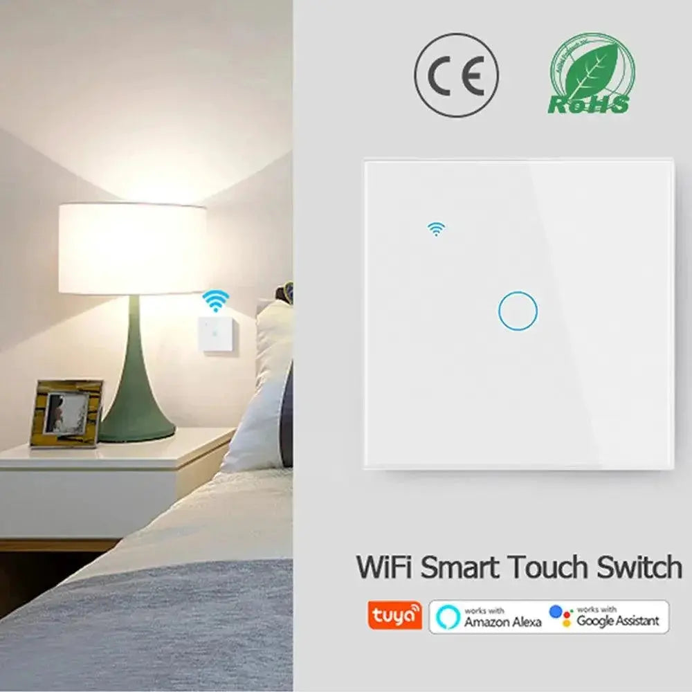 Smart WiFi Light Wall Switch With Voice Control And Timer