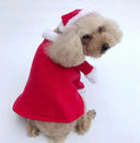 Adorable Santa Costume for Pets - Warm Holiday Outfit