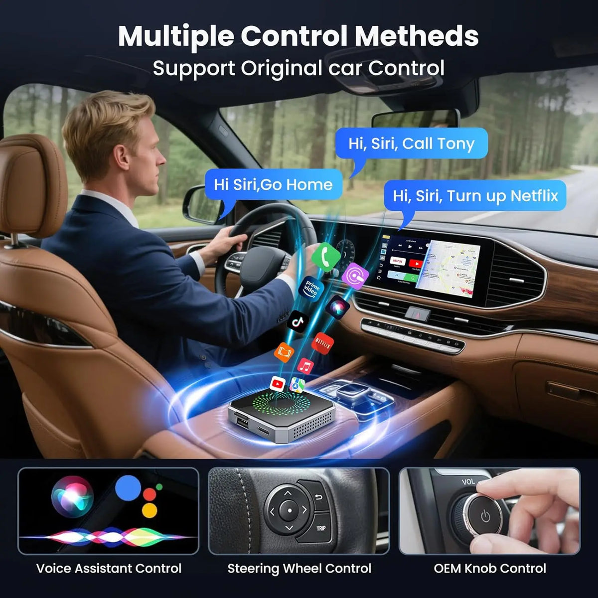 Wireless CarPlay Android Auto adapters