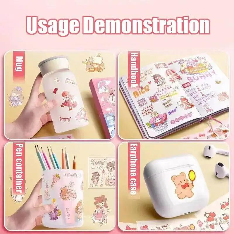 Cartoon Scrapbooking Stickers for Creative DIY Projects Pack