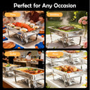 Chafing Dish Buffet Set Stainless Steel Restaurant Catering with