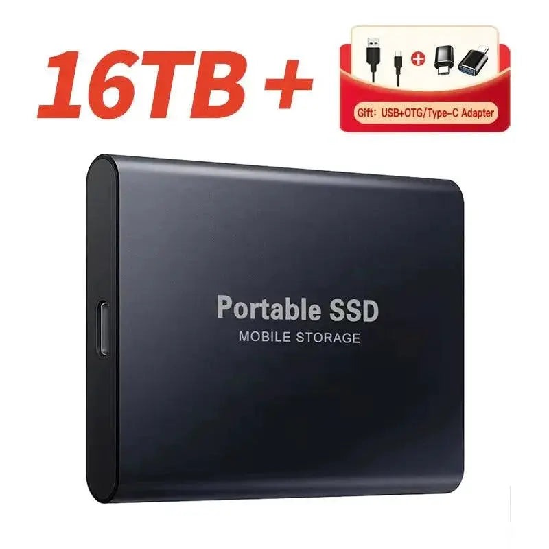 Fast External SSD for Pro On-The-Go — Blue 16TB