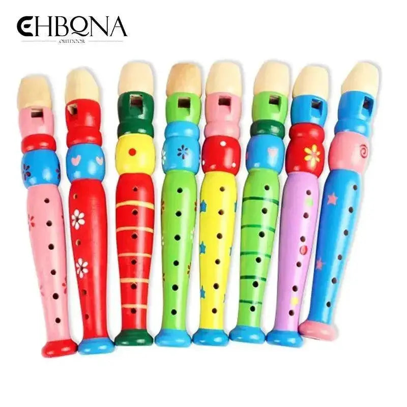 Cartoon Short Flute For Kids 6 Hole Woodwind Instrument