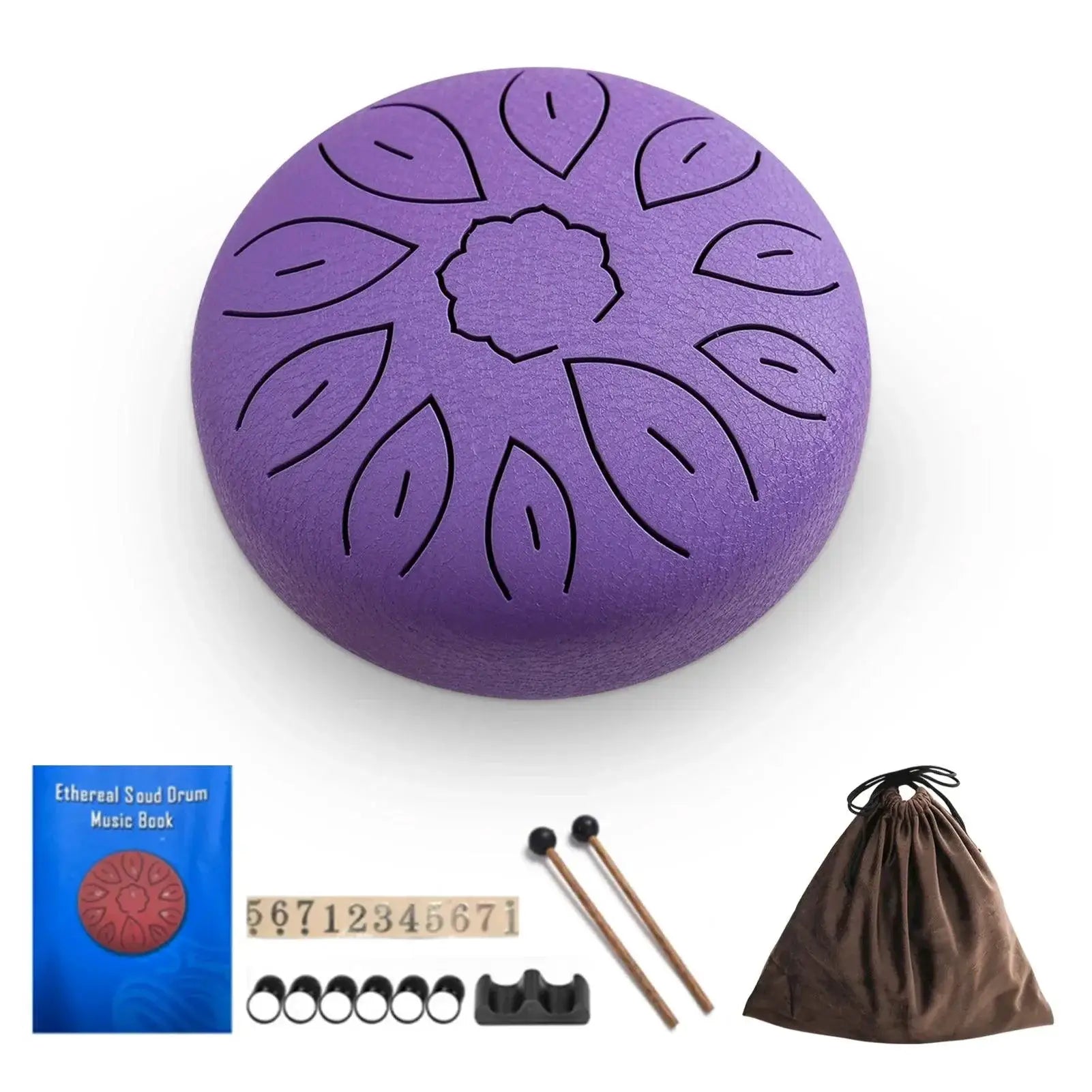 6 Inch Steel Tongue Drum 11 Notes Handpan C Key Yoga