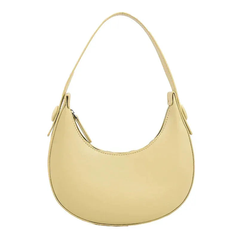 Armpit Bags Cute Half Crescent PU Leather Bag For Women