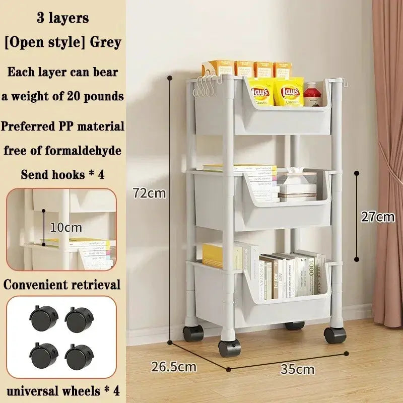 Storage Cabinet On Wheels for Kitchen — product view 20