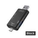 Otg Type C Card Reader Usb 2 0 Tf Mirco Sd Adapter 6in1