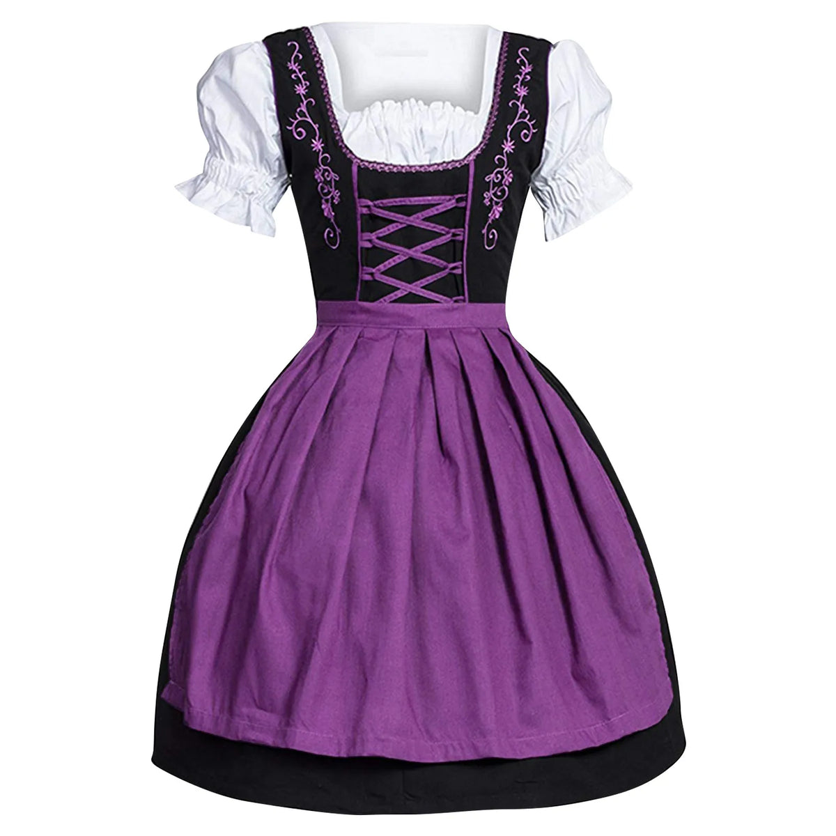 Lace-Up Oktoberfest Dirndl Costume Dress