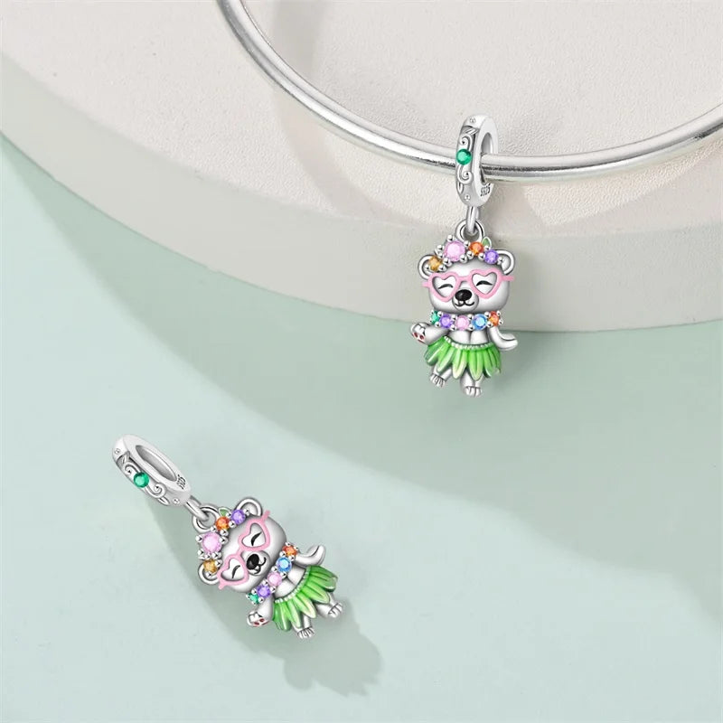 Sterling Silver Cute Little Bear
