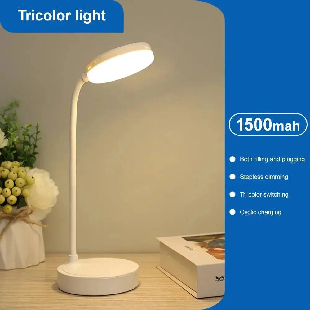 360 Degree Flexible Clip On Desk Study Lamp USB Rechargeable