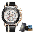 LIGE Luxury Chronograph Sports Watch Bold Style and Functionality