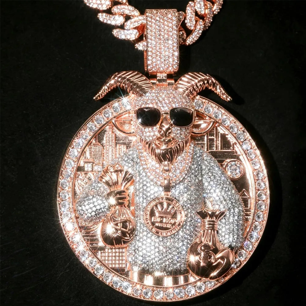 Hip Hop Goat Men's Iced