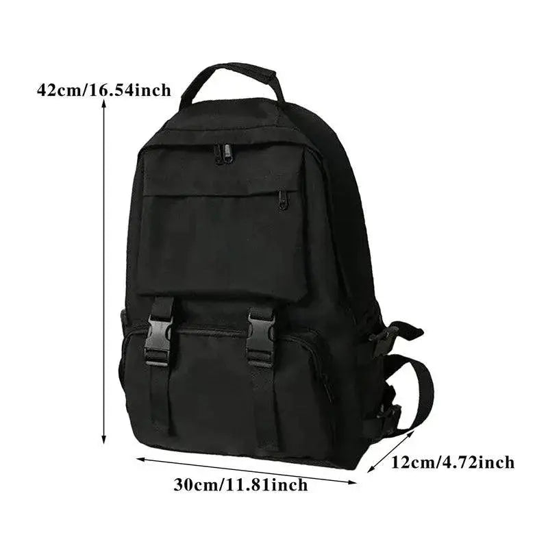 Simple Backpack Large Capacity Travel Bag Unisex High Street