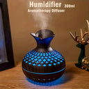 300ml Colorful Light Wooden Aromatherapy Humidifier Mini USB