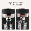 Compact Espresso Coffee Maker, Pressure With Milk Frother, Rich