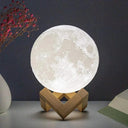Night Light: 8cm Battery-Powered LED Moon Lamp Decorative for Home