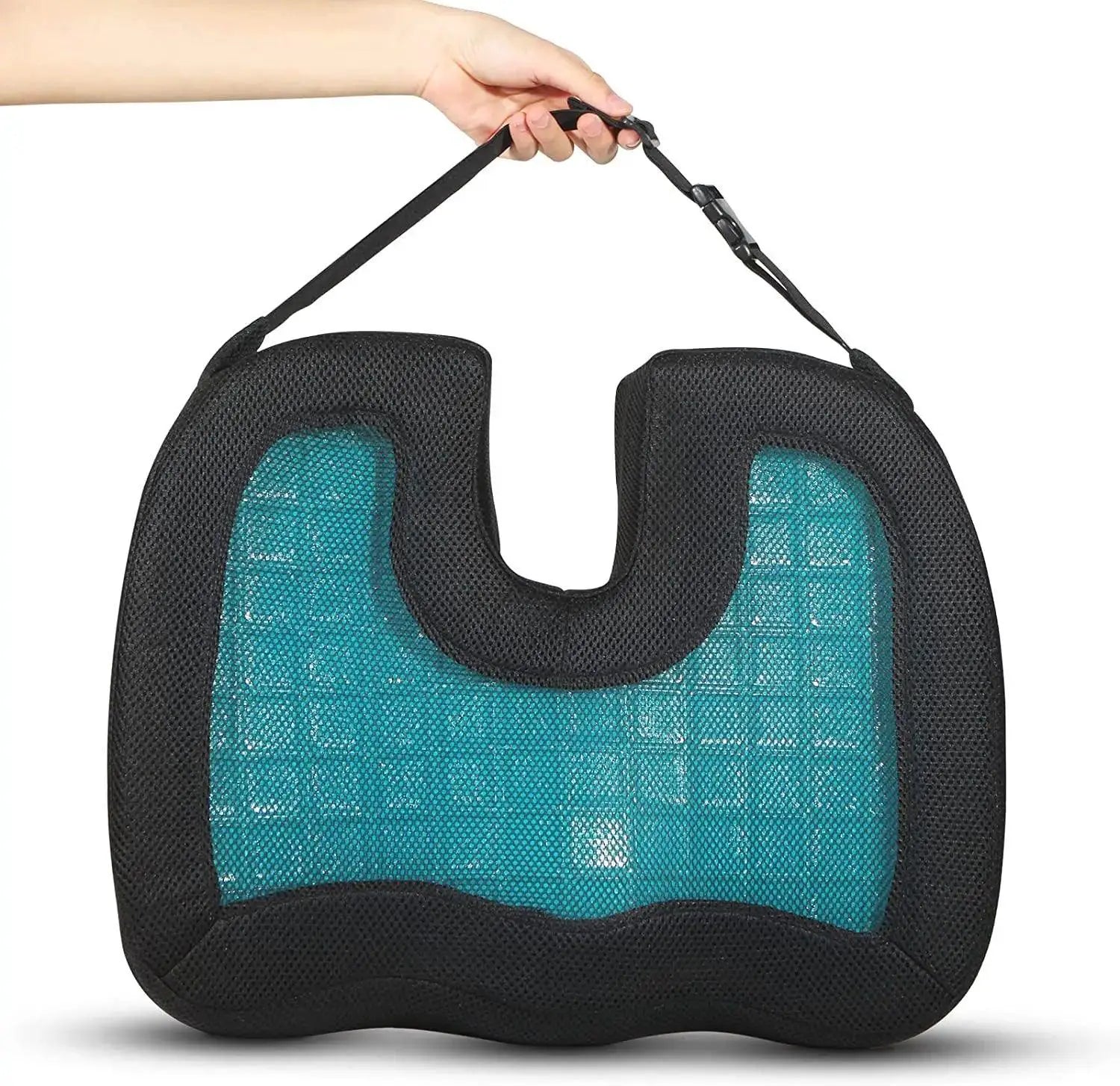 U Shaped Gel Memory Foam Seat Cushion For Travel And Office