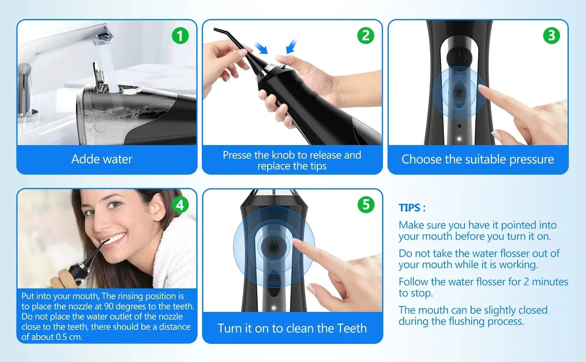 Thorough Dental Water Flosser for Travel — product view 18
