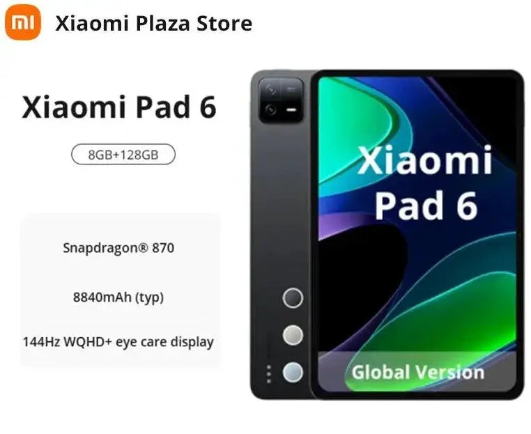 Global Version Mi Pad 6 Tablet 8GB 128GB Snapdragon 870