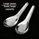 Flat-Bottom Stainless Steel Spoon, Horse-Head, for Ice Cream