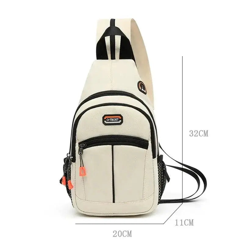 Multifunctional Shoulder Bag Chest Bag Rucksack Men Women