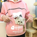 Cat Lover's Kangaroo Pouch Hoodie For Feline Fans Cozy